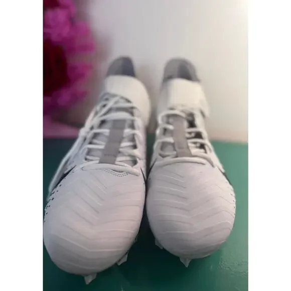 Nike Alpha Menace Pro 2 Mid Football Cleats AQ3209-100 White/Black Size US 17 - Picture 2 of 6